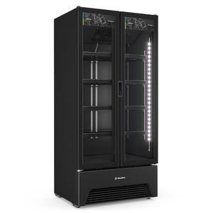 VB70 All Black - Refrigerador Expositor, Porta Dupla Slim - 752L