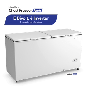 DA550IFTech - Freezer e Refrigerador Horizontal Bivolt, Inverter, Dupla Ação – 543L